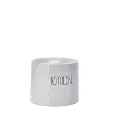 PORTAROTOLO CERAMICA D. 14 X 5 X H 12 CM