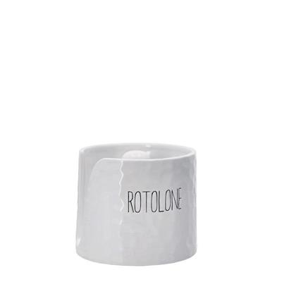 PORTAROTOLO CERAMICA D. 14 X 5 X H 12 CM