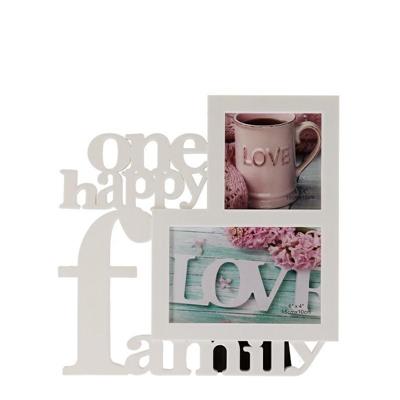 PORTAFOTO IN PLASTICA 2 POSTI 25,5 X 1,5 X H 25,5 CM