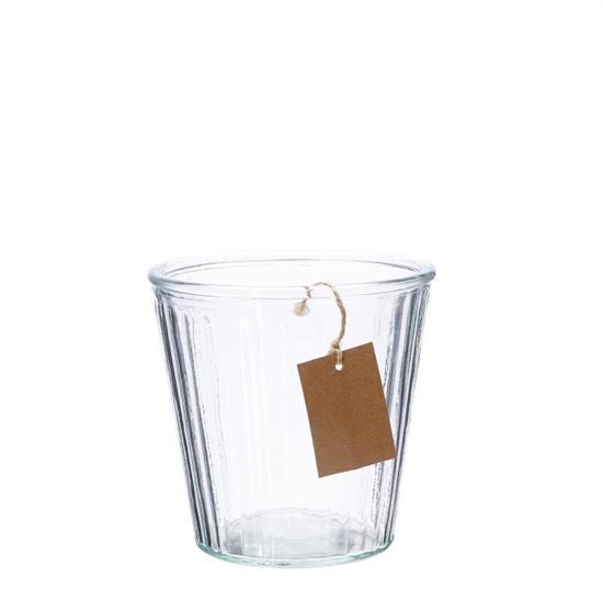 VASO IN VETRO D. 15 X H 15 CM