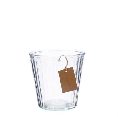 VASO IN VETRO D. 15 X H 15 CM