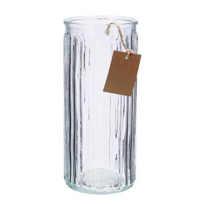 VASO IN VETRO D. 10 X H 24 CM