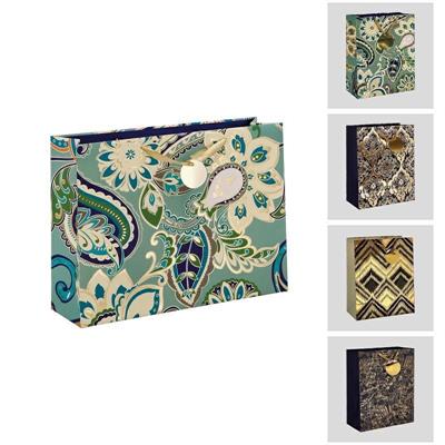 BORSA IN CARTA 42 X 12 X H 31 CM 4 DECORI ASS