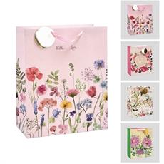 BORSA IN CARTA 41 X 21 X H 50 CM 4 DECORI ASS