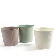 VASO IN LATTA D. 17 X H 15 CM COLORI ASS