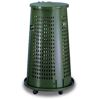 TRESPOLO ZEFFIRO 110 LT CON BASE E RUOTE COLORE VERDE