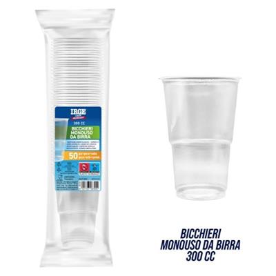 BICCHIERE BIRRA MONOUSO 300 CC CONF. 50 PZ