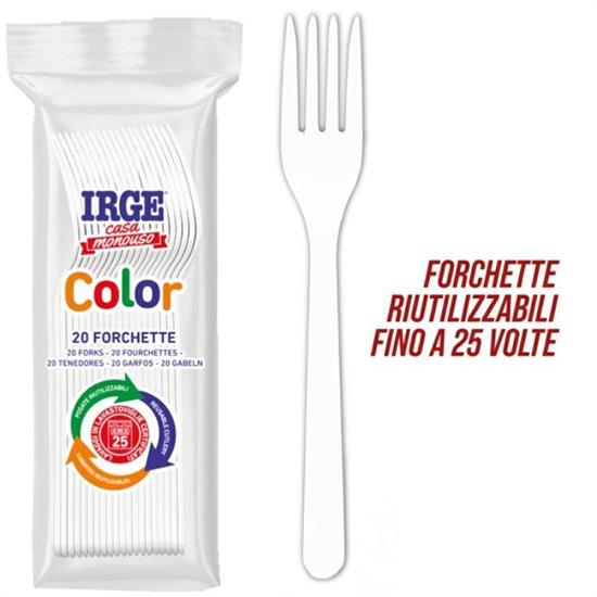 FORCHETTA POLIPROPILENE BIANCO CONF. 20 PZ