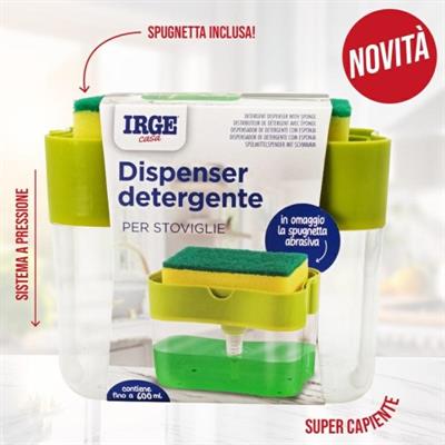 SPUGNA CON CONTENITORE LAVAPIATTI