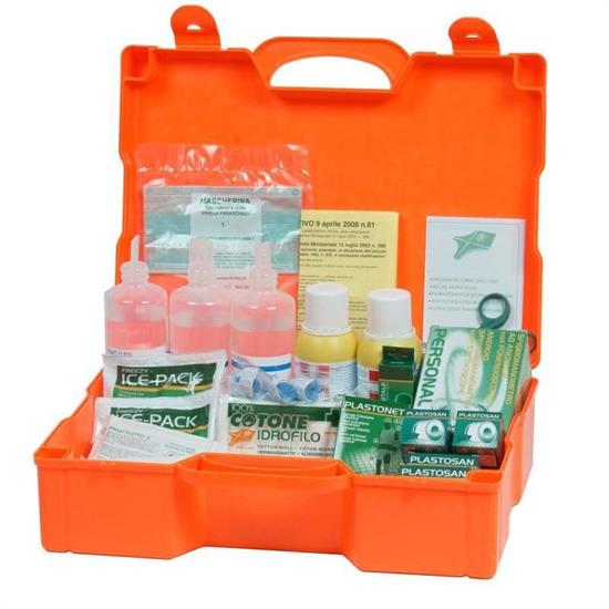 CASSETTA PRONTO SOCCORSO OLTRE 2 PERSONE 51X41X13 CM