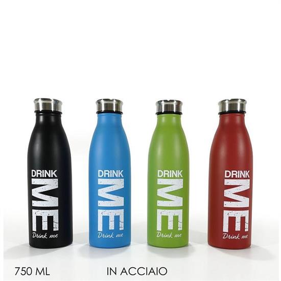 BOTTIGLIA TERMICA IN ACCIAIO 750 ML ASS