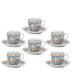 TAZZA CAFFE' KELLY2 CON PIATTINO CONF. 6 PZ