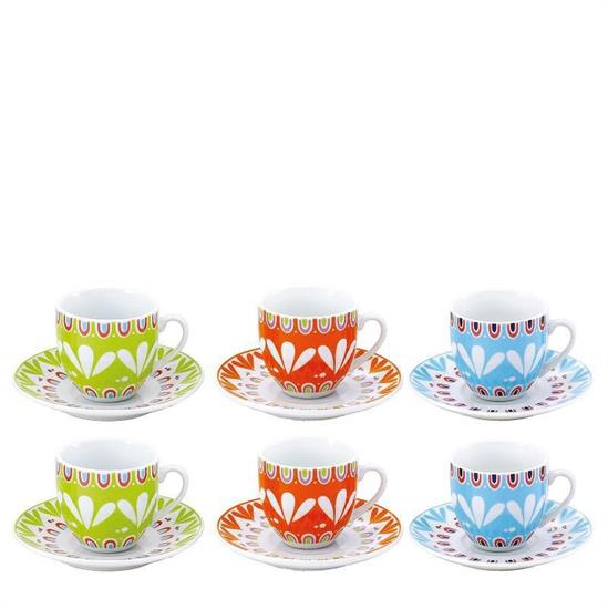 TAZZA CAFFE' ANITA CON PIATTINO CONF. 6 PZ