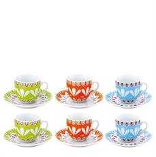 TAZZA CAFFE' ANITA CON PIATTINO CONF. 6 PZ