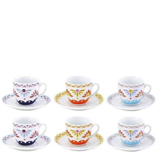TAZZA CAFFE' ANITA2 CON PIATTINO CONF. 6 PZ