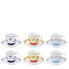 TAZZA CAFFE' ANITA2 CON PIATTINO CONF. 6 PZ