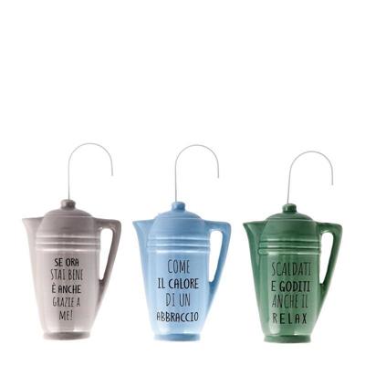 EVAPORATORE CERAMICA CARAFFA 12 X 4 X H 16 CM ASS 3 ASS