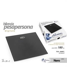 BILANCIA PESAPERSONA QUADRATA NERA 180 KG