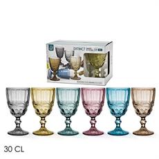 BICCHIERE CALICE DISTINCT 30 CL CONF. 6 PZ ASSORTITI