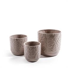 CASPO IN CERAMICA SET 3 PZ TORTORA