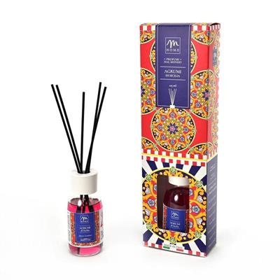 PROFUMATORE DIFFUSORE CON BACCHETTI FIBRA AGRUMI 125 ML