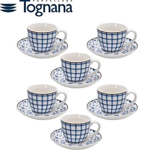 TAZZA CAFFE' CON PIATTINO 80 CC CONF. 6 PZ IRIS COTTAGE