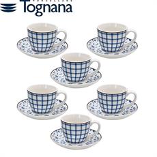 TAZZA CAFFE' CON PIATTINO 80 CC CONF. 6 PZ IRIS COTTAGE
