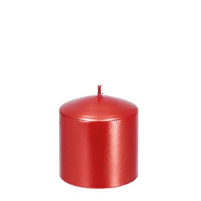 CANDELA CILINDRO ROSSA NATALIZIA D. 7 X H 7,5 CM