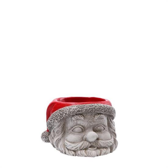 CASPO IN CEMENTO BABBO NATALE D. 16 X H 9,5 CM