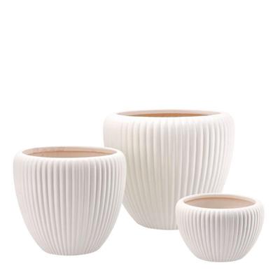 CASPO CERAMICA LEYS SET 3 PZ D. 17/22/30 CM CREMA