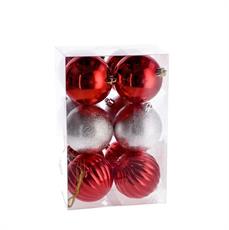 PALLA NATALIZIA D. 8 CM CONF. 12 PZ ASS
