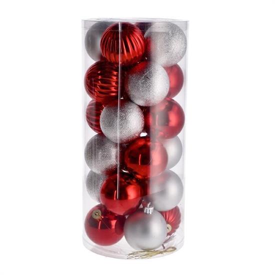 PALLA NATALIZIA D. 6 CM CONF. 24 PZ ASS