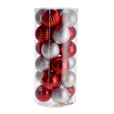 PALLA NATALIZIA D. 6 CM CONF. 24 PZ ASS