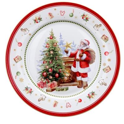 PIATTO TONDO PORCELLANA NATALIZIO 27 CM