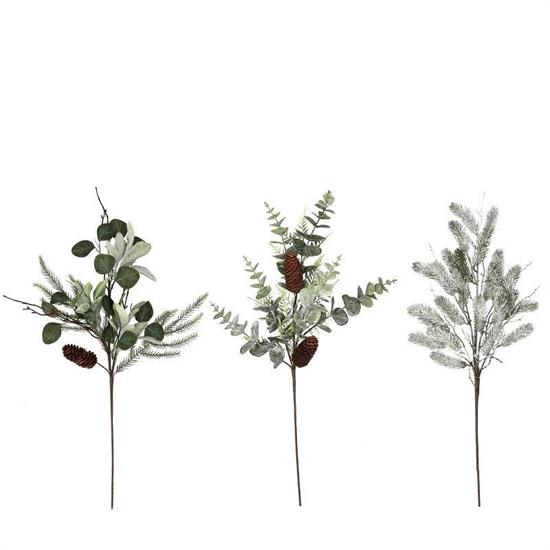 RAMO NATALIZIO PER DECORAZIONE 70 CM 3 MODELLI ASS