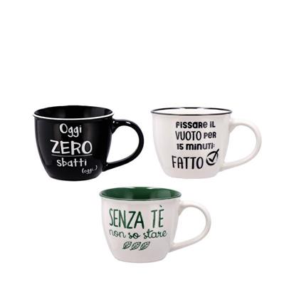 TAZZA PORCELLANA D. 8,5 X H 7 CM ASS