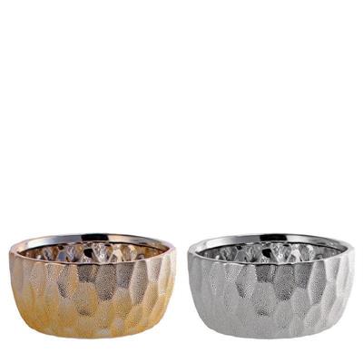 VASO CERAMICA NATALIZIO D. 23 X H 10,5 CM 2 COLORI ASS