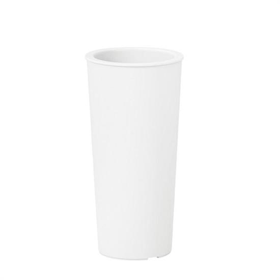 VASO TONDO ALTO SATURNO H 65 CM COLORE BIANCO