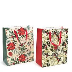 BUSTA NATALIZIA 26 X 13,5 X H 32,6 CM ASS