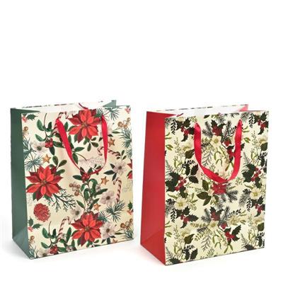 BUSTA NATALIZIA 26 X 13,5 X H 32,6 CM ASS