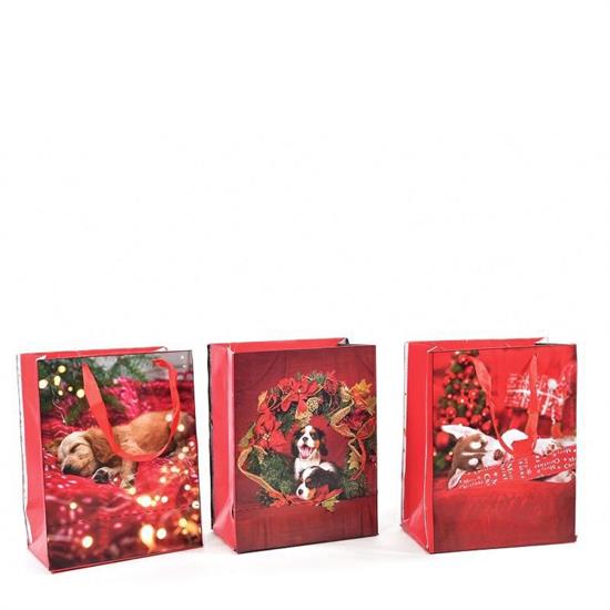 BUSTA NATALIZIA 32 X 10,5 X H 44,5 CM ASS