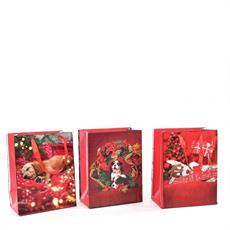 BUSTA NATALIZIA 32 X 10,5 X H 44,5 CM ASS