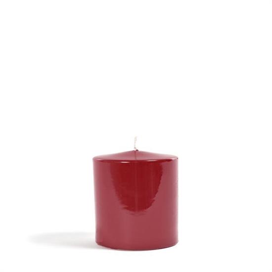 CANDELA PILLAR LUCIDA BORDEAUX D. 8 X H 5 CM
