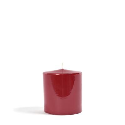 CANDELA PILLAR LUCIDA BORDEAUX D. 8 X H 5 CM