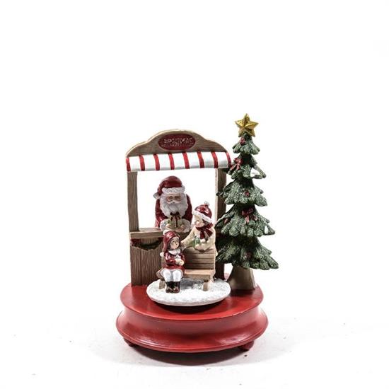 CARILLON NATALIZIO IN RESINA D. 17 X H 23 CM