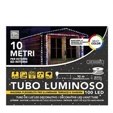 LUCE TUBO 100 LED MULTICOLORE 10 MT