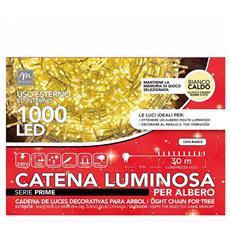 LUCI LED 1000 LUCI BIANCO CALDO DA ESTERNO 30 MT