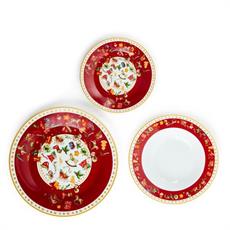 PIATTO SERVIZIO 18 PZ PORCELLANA NATALE