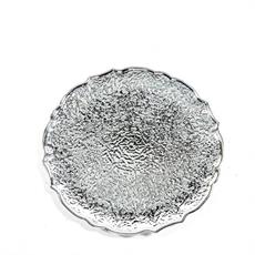 SOTTOPIATTO ARGENTO LUCIDO IN PLASTICA 33 CM