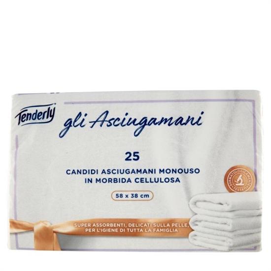 ASCIUGAMANI TENDERLY MONOUSO 58X38 25PZ